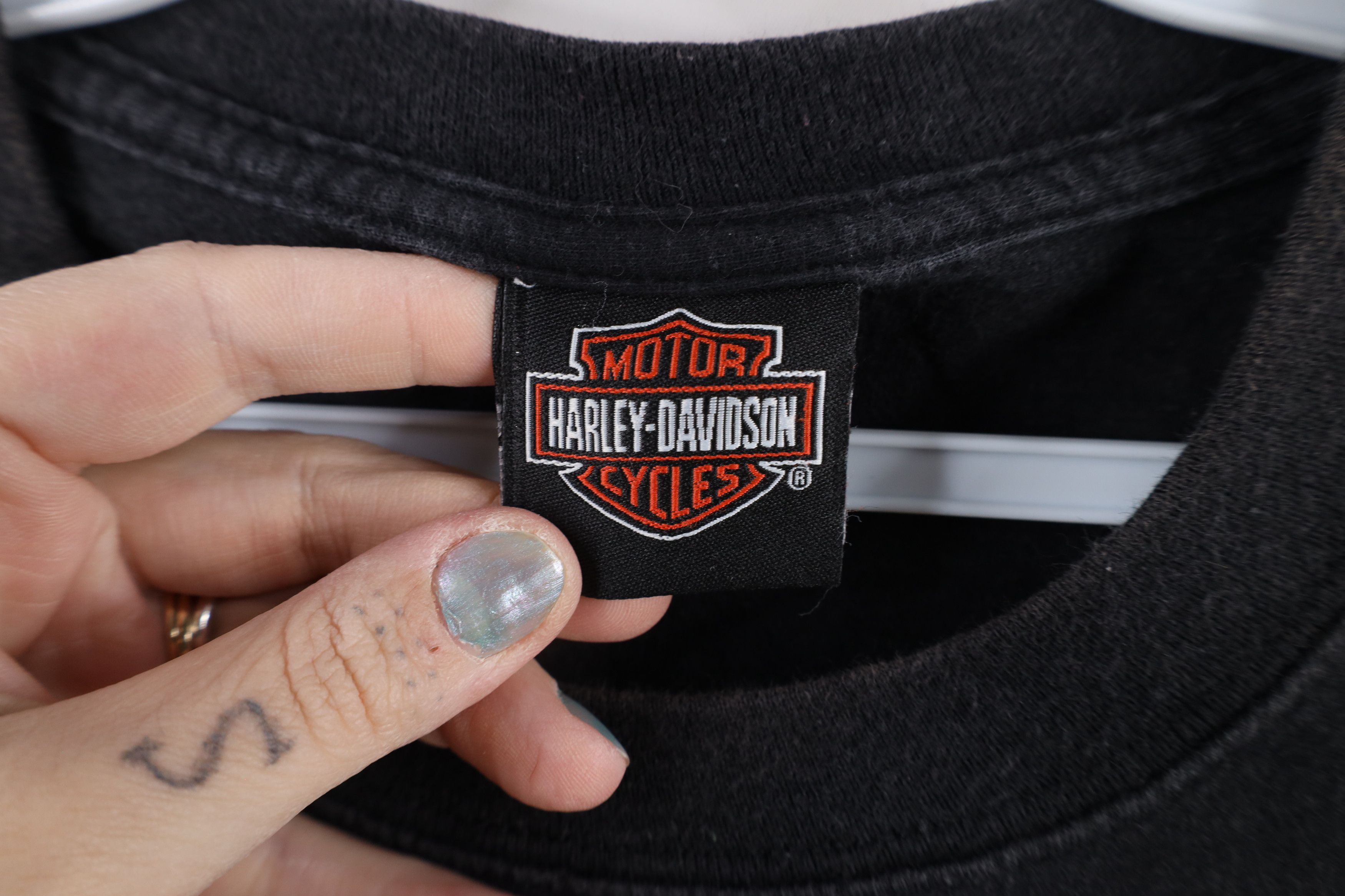 Harley Davidson × Vintage Vintage Y2K Harley Davidson Orleans Quarter Voodoo T-Shirt Size US L / EU 52-54 / 3 - 7 Thumbnail