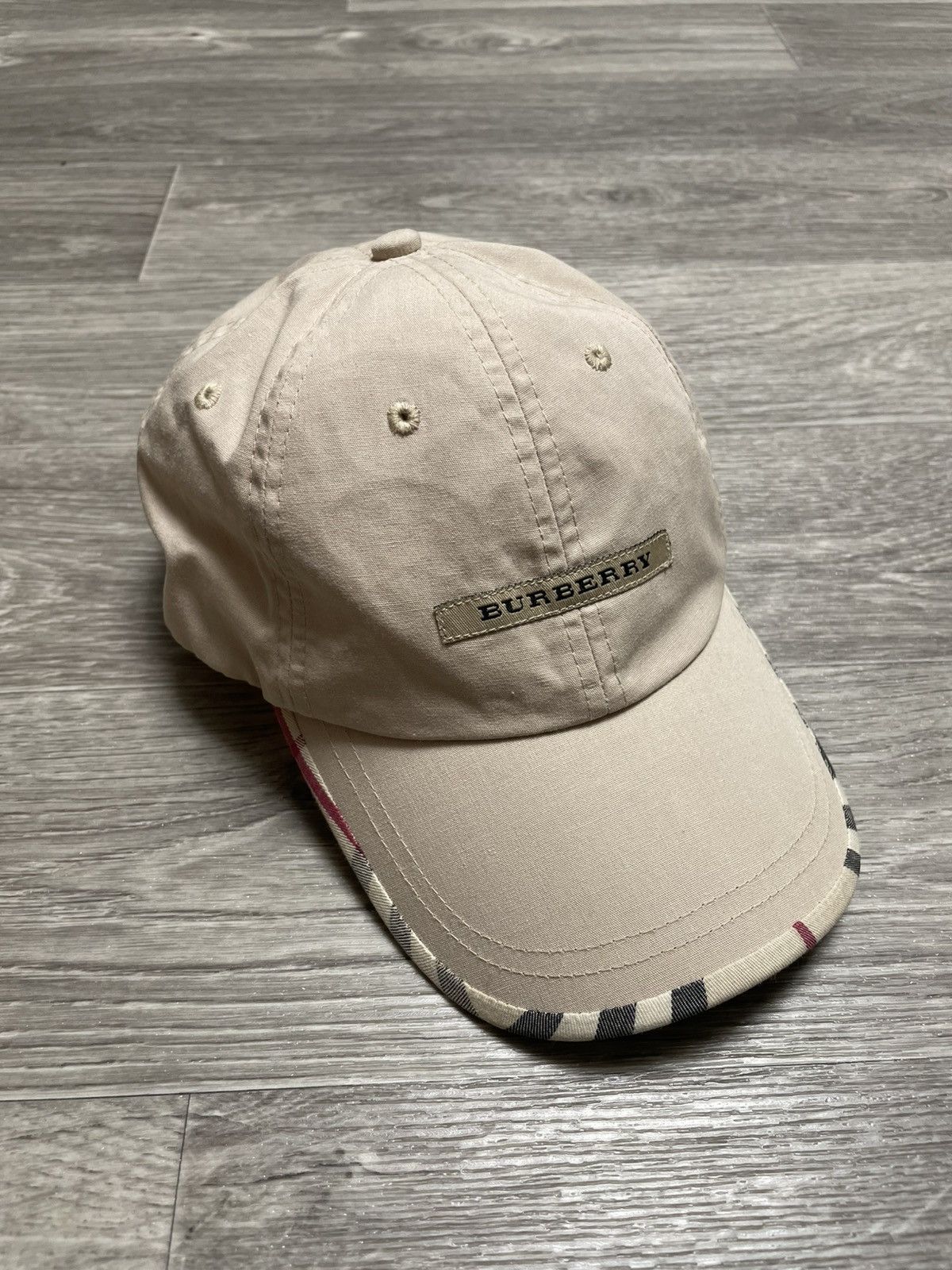 Vintage Burberry London Nova Check Logo Cap Hat
