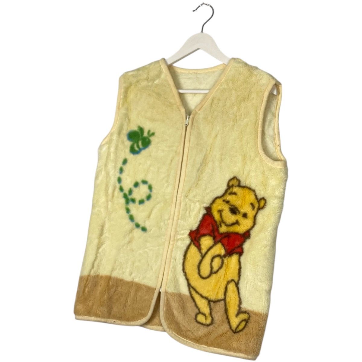 Disney × Vintage Vintage THE POOH CARTOON DISNEY BIG LOGO FLEECE ZIPPER VEST Size US S / EU 44-46 / 1 - 2 Thumbnail