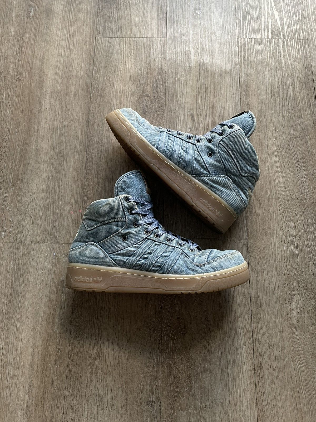 Adidas × Jeremy Scott Adidas x Jeremy Scott JS Wings Denim 2.0 Size US 9.5 / EU 42-43 - 4 Thumbnail