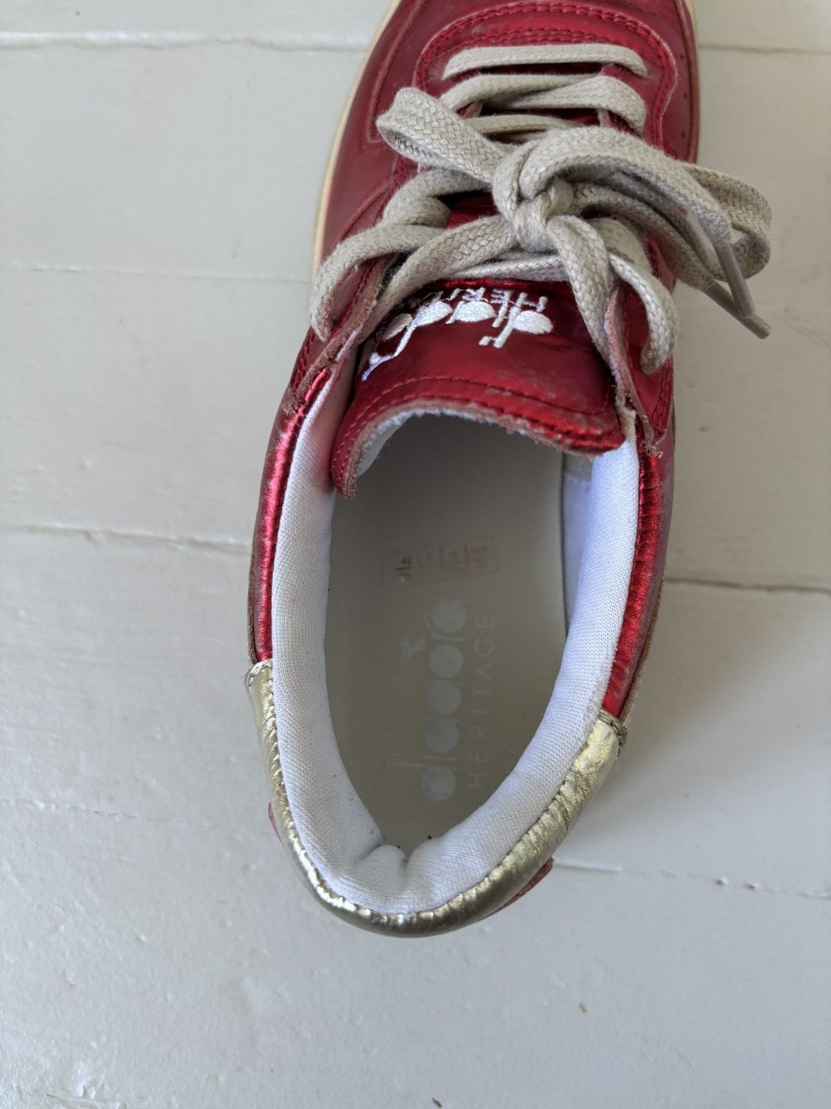 Diadora Diadora Heritage Metallic Red like Golden Goose Dunk Size US 10 / IT 40 - 3 Thumbnail