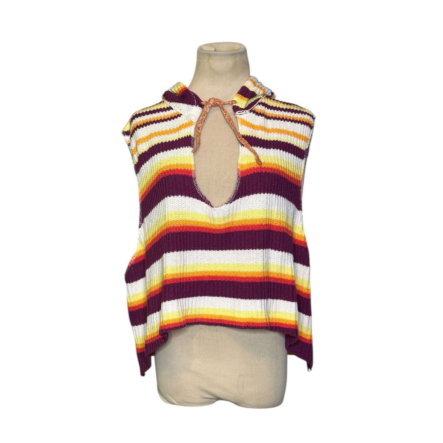 Bdg BDG colorful striped slouchy hoodie sweater Vest Size XS Size XS / US 0-2 / IT 36-38 - 1 Thumbnail