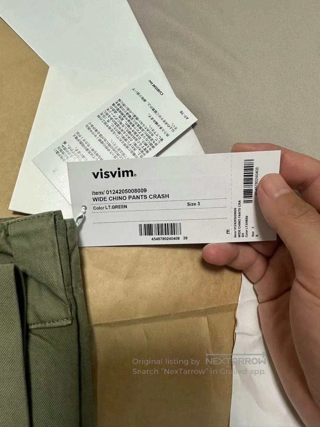 Visvim VISVIM Wide Chino Pants Green. Size US 28 / EU 44 - 8 Thumbnail