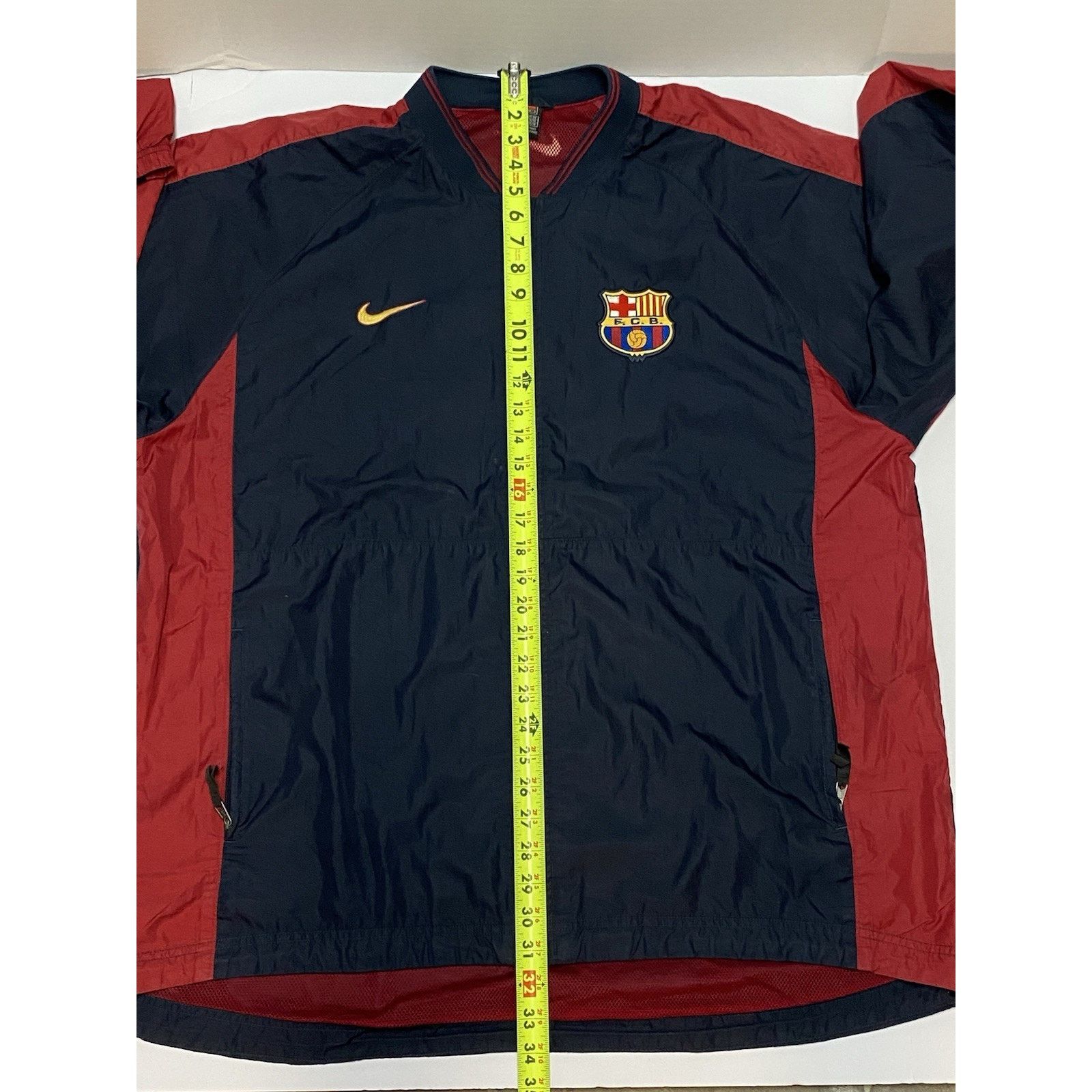 Nike Vtg Barcelona Training Top Jacket Raincoat 1990's Nike Sz XL Size US XL / EU 56 / 4 - 6 Thumbnail