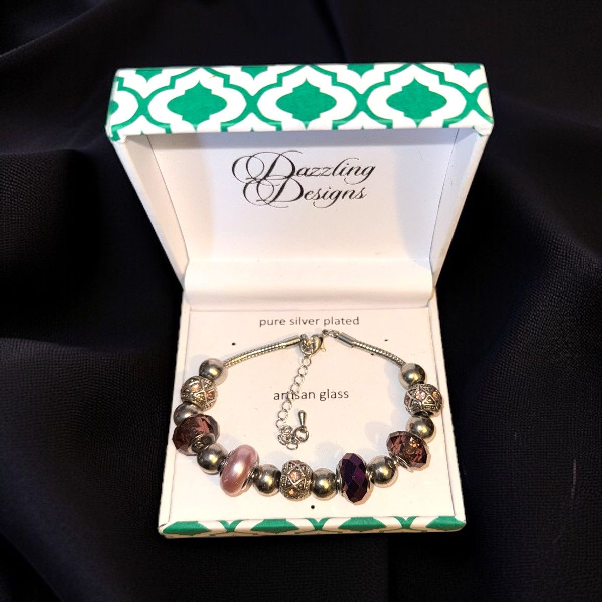 Other Dazzling Designs artisan glass sliding charm bracelet Size ONE SIZE - 1 Thumbnail