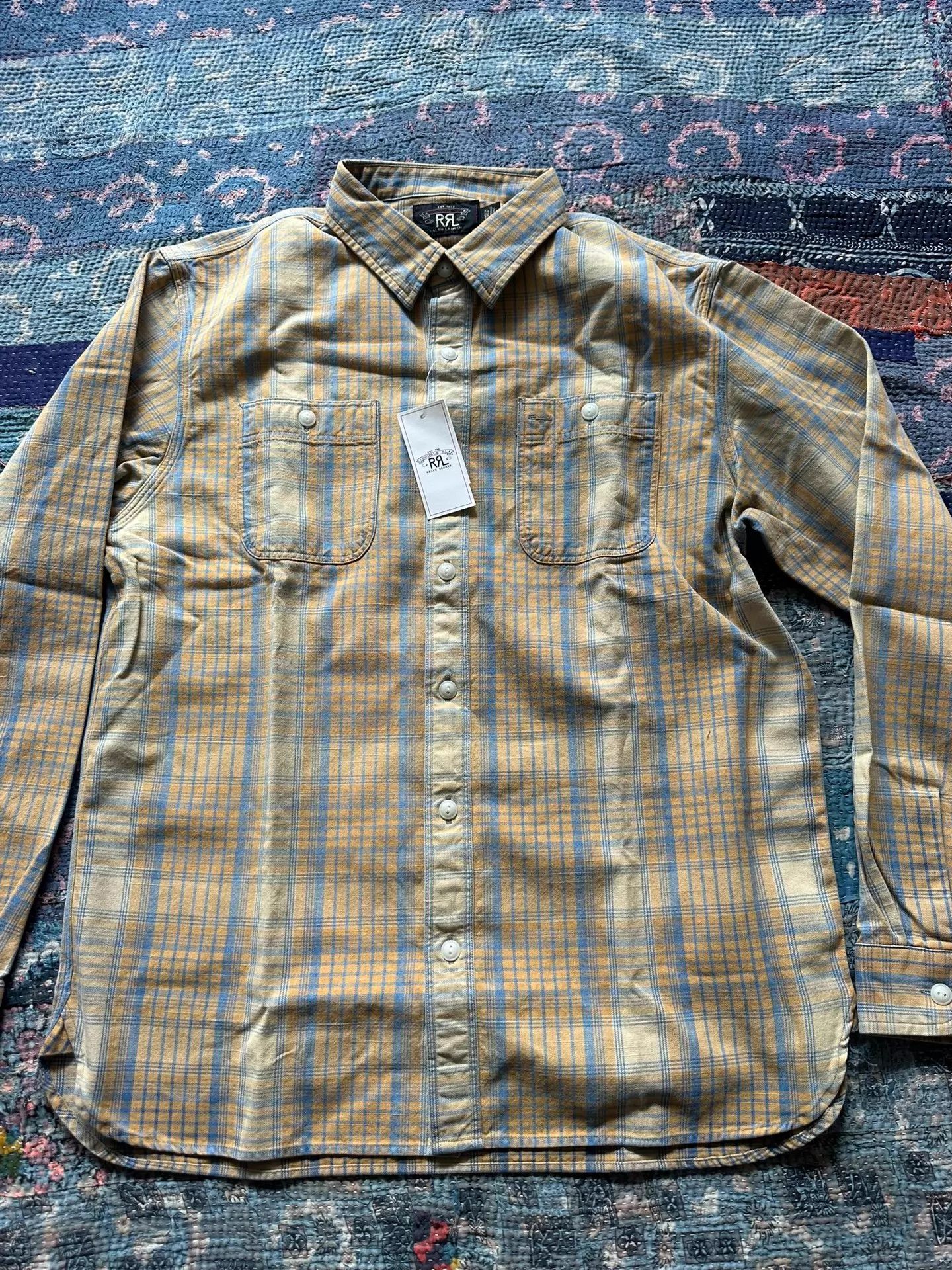 RRL Ralph Lauren RRL Thick Striped Work Shirt L Size US L / EU 52-54 / 3 - 1 Thumbnail