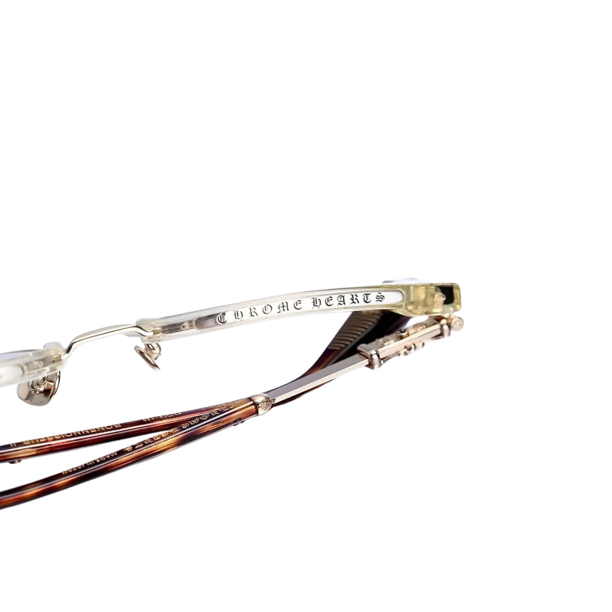 Chrome Hearts CHROME HEARTS BONENNOISSEUR II II PA GP HAVANA GLASSES Size ONE SIZE - 7 Thumbnail