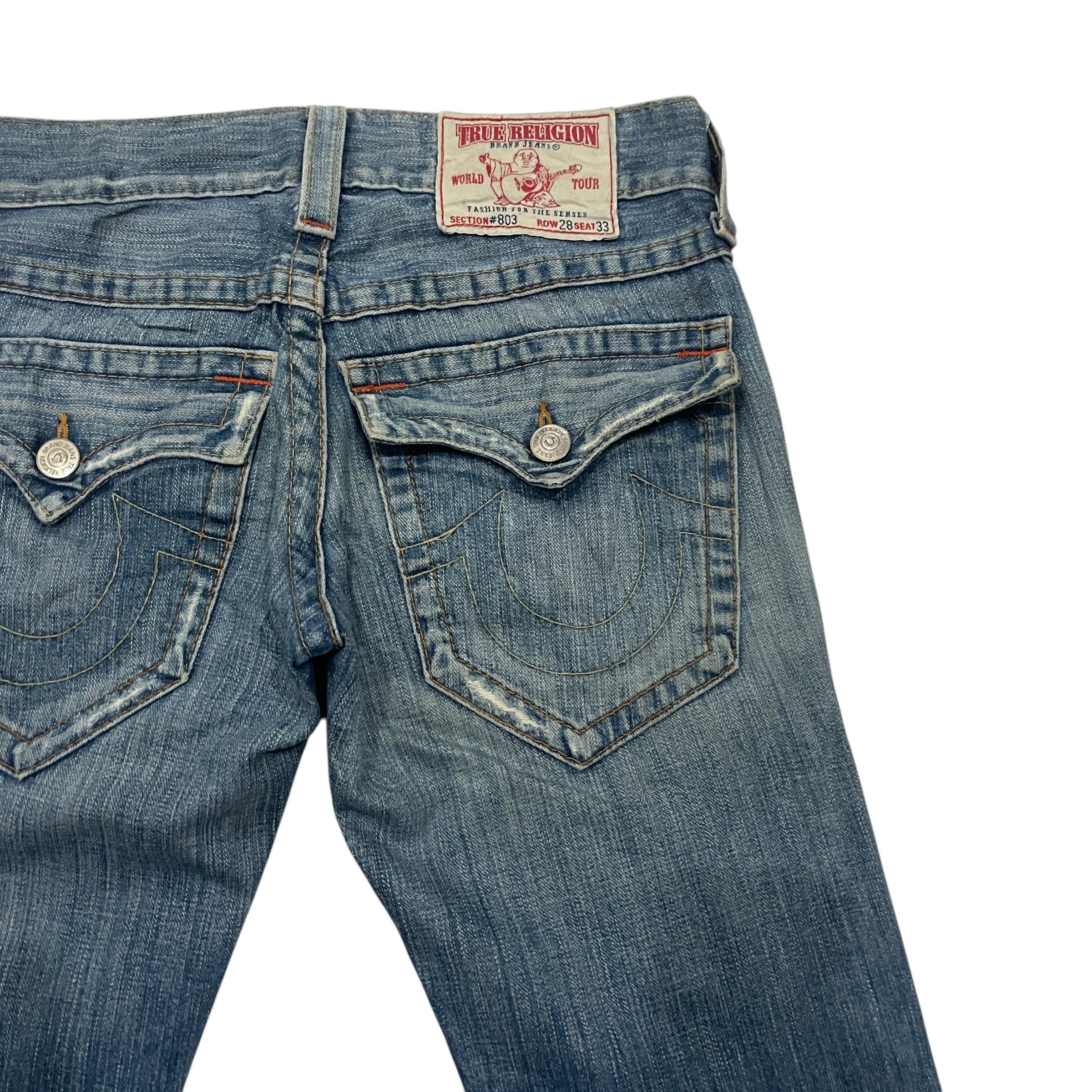 True Religion Vintage 90s True Religion Flare Distressed Denim Size 31" - 10 Thumbnail