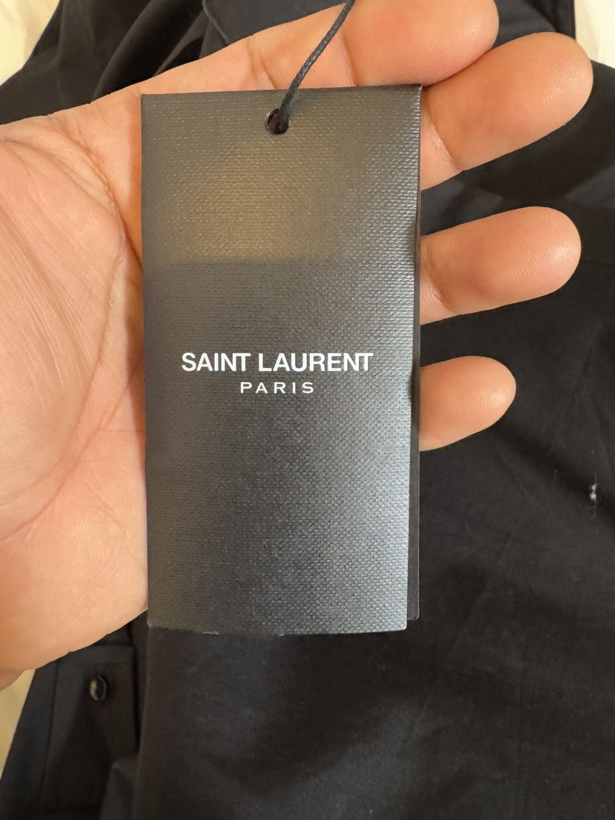 Saint Laurent Paris Silk Long Sleeve Dress Shirt Size US XXS / EU 40 - 2 Thumbnail