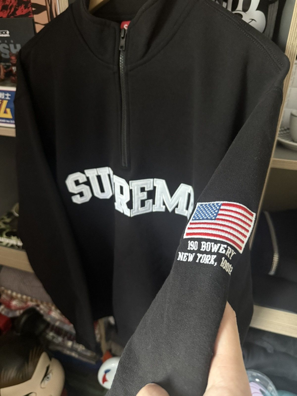 Supreme Supreme Shop Flag Half Zip Pullover New York Size US L / EU 52-54 / 3 - 2 Thumbnail