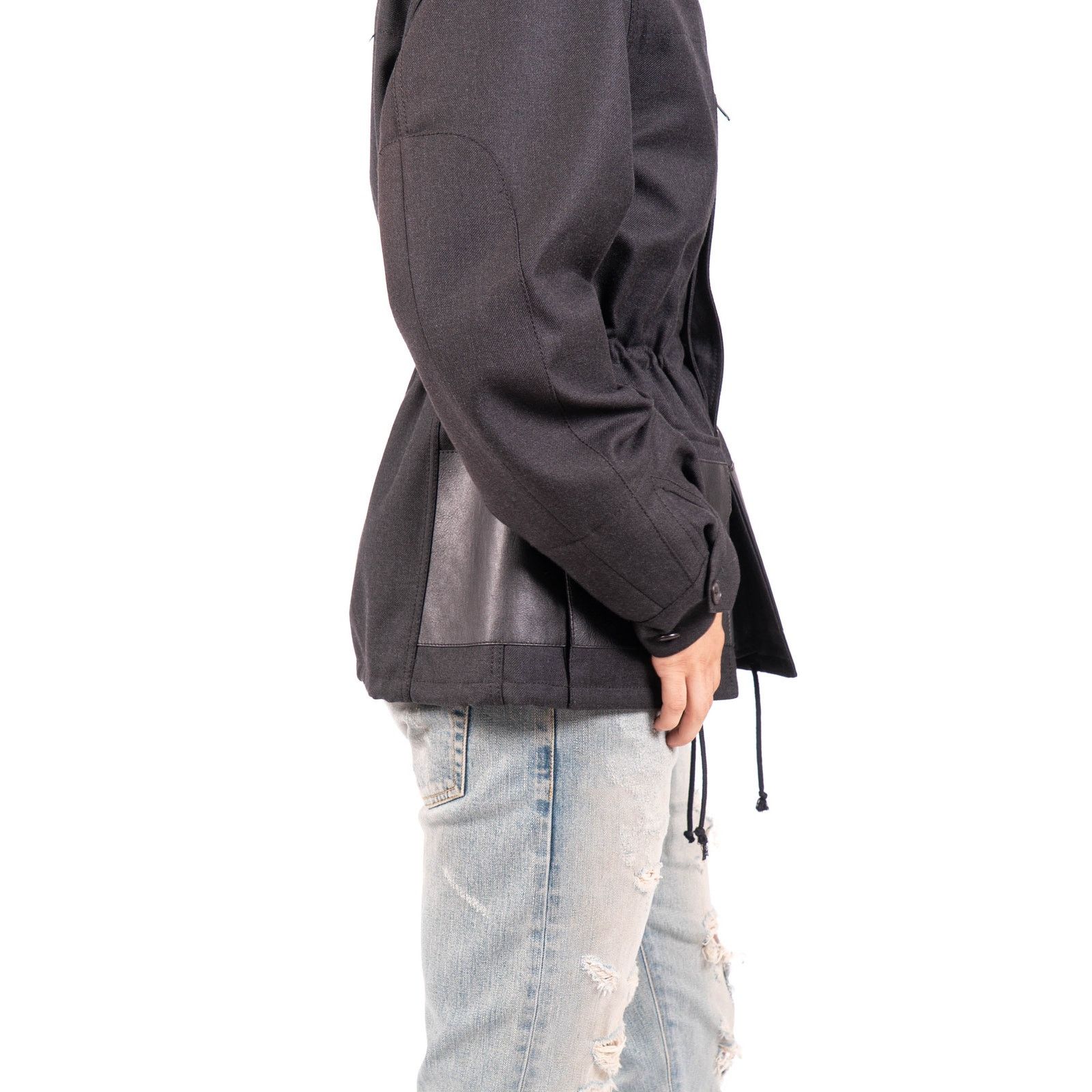 Berluti FW18 Oversized Military Jacket in Black Cotton Size US M / EU 48-50 / 2 - 5 Thumbnail