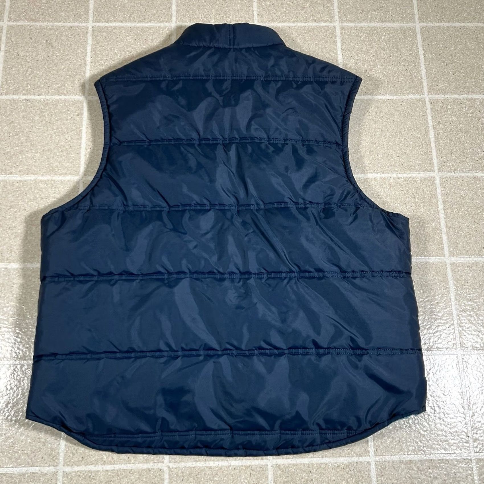 Sears VINTAGE Sears The Men’s Store Puffer Vest Outdoor Blue XL Collared Men 70s/70s Era Size US XL / EU 56 / 4 - 3 Thumbnail