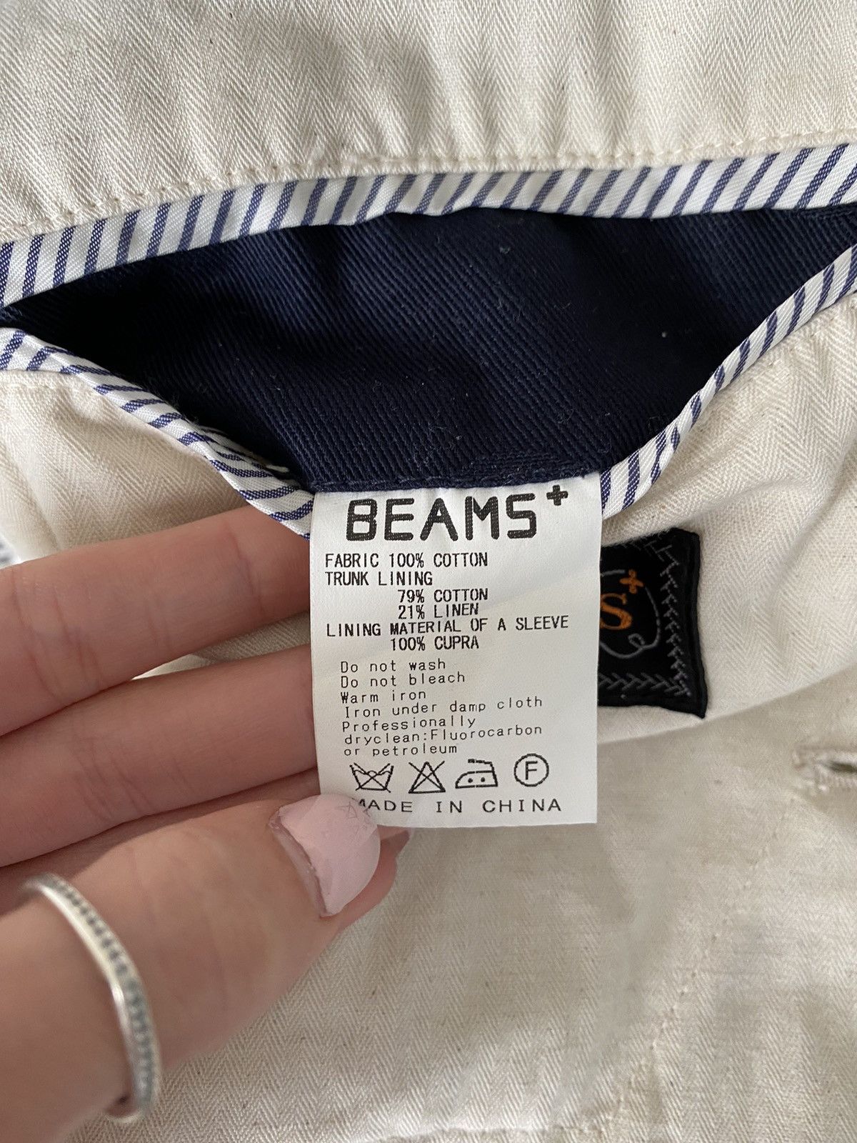 Beams Plus × Japanese Brand Beams from Japan Cotton Navy Blazer Jacket Size: M Size 50S - 8 Thumbnail
