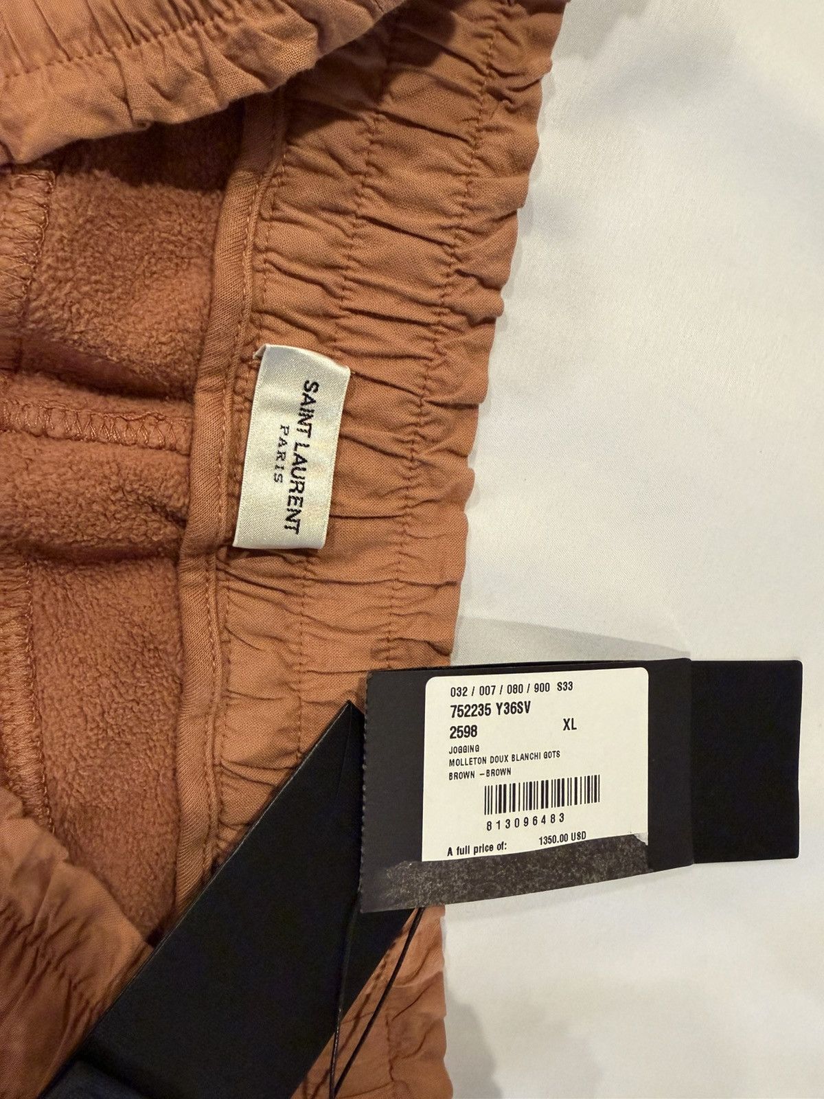 Saint Laurent Paris Saint Laurent mens fleece joggers pants. XL. $1390 Size US 36 / EU 52 - 9 Thumbnail