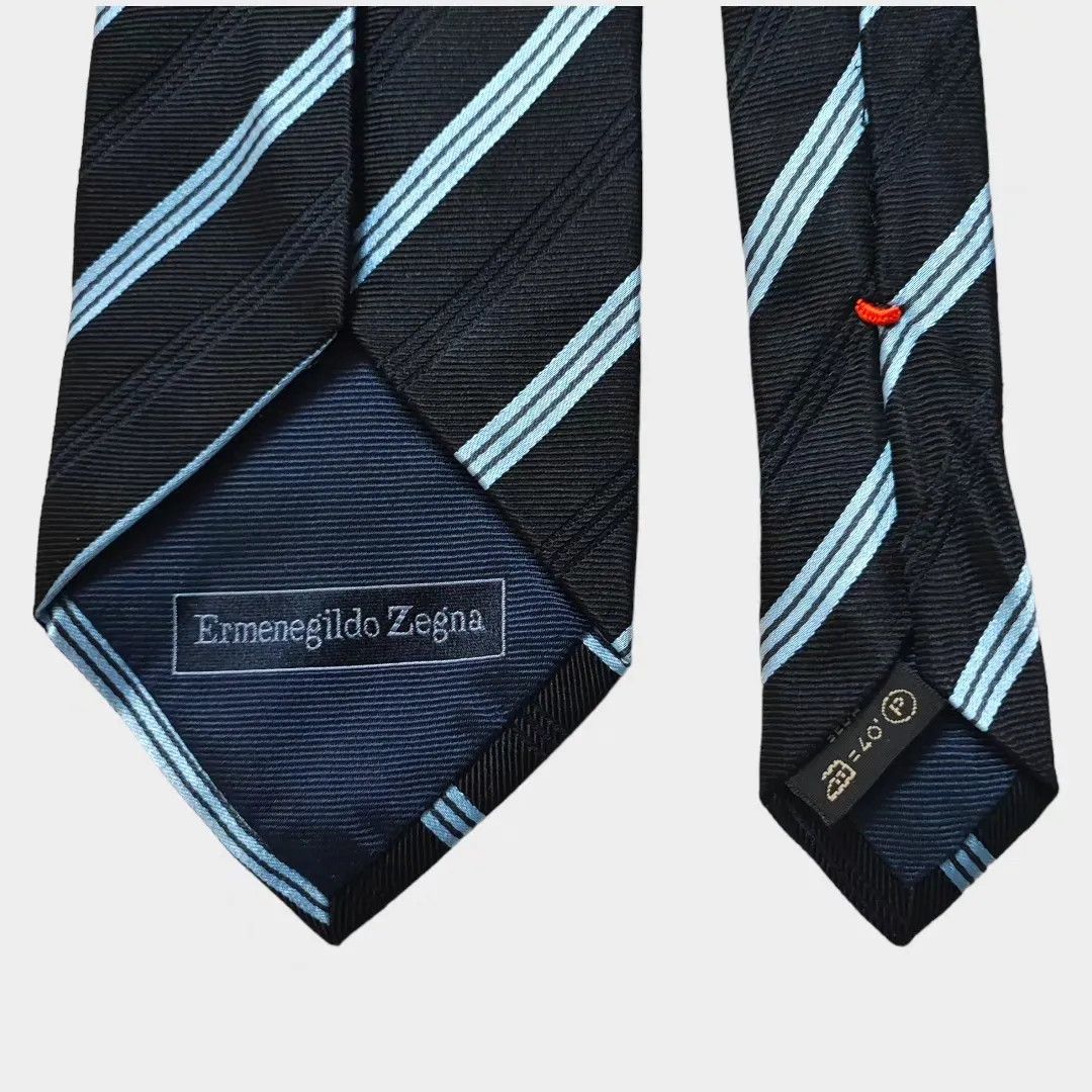 Ermenegildo Zegna Ermenegildo Zegna striped silk tie – FASHIONELLA Size ONE SIZE - 4 Thumbnail