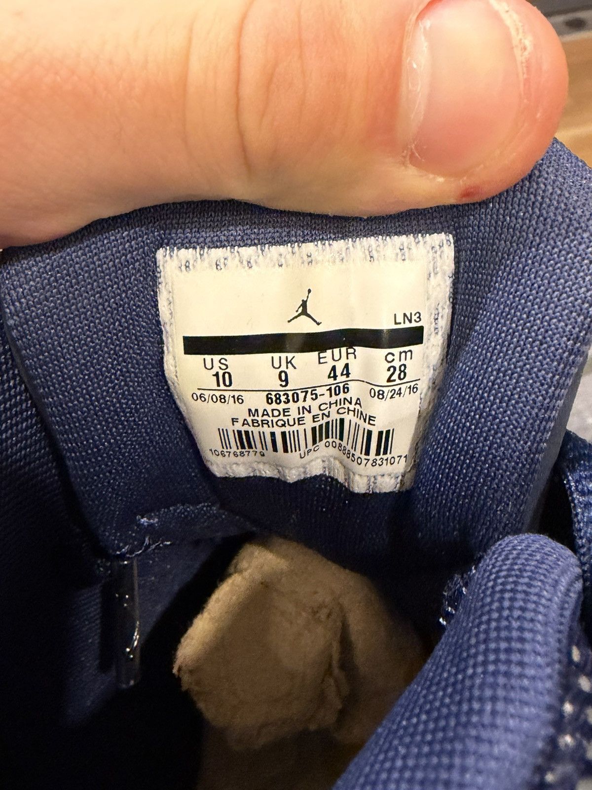 Jordan Brand Jordan 16 OG ‘White Midnight Navy’ Size US 10 / EU 43 - 6 Thumbnail