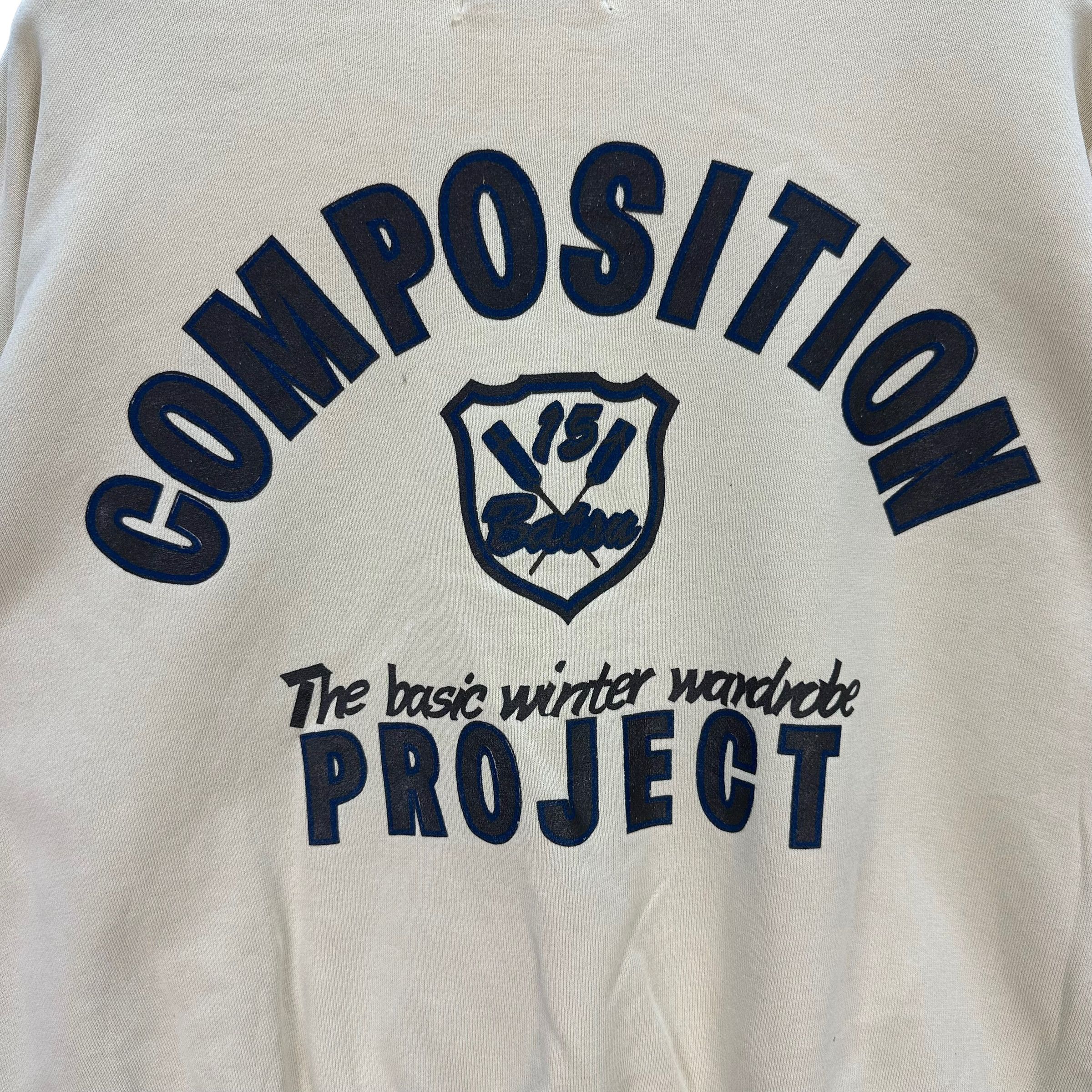 Japanese Brand BA-TSU COMPOSITION PROJECT SWEATSHIRTS #7507-149 Size M / US 6-8 / IT 42-44 - 2 Thumbnail