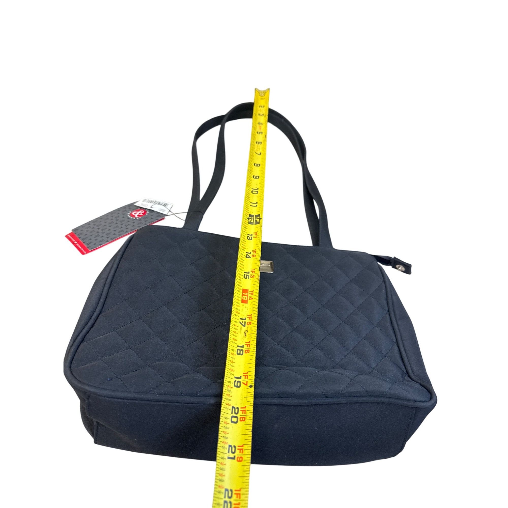 Other Frankie Johnnie womens black quilted Shoulder hand bag SKU81 Size ONE SIZE - 5 Thumbnail