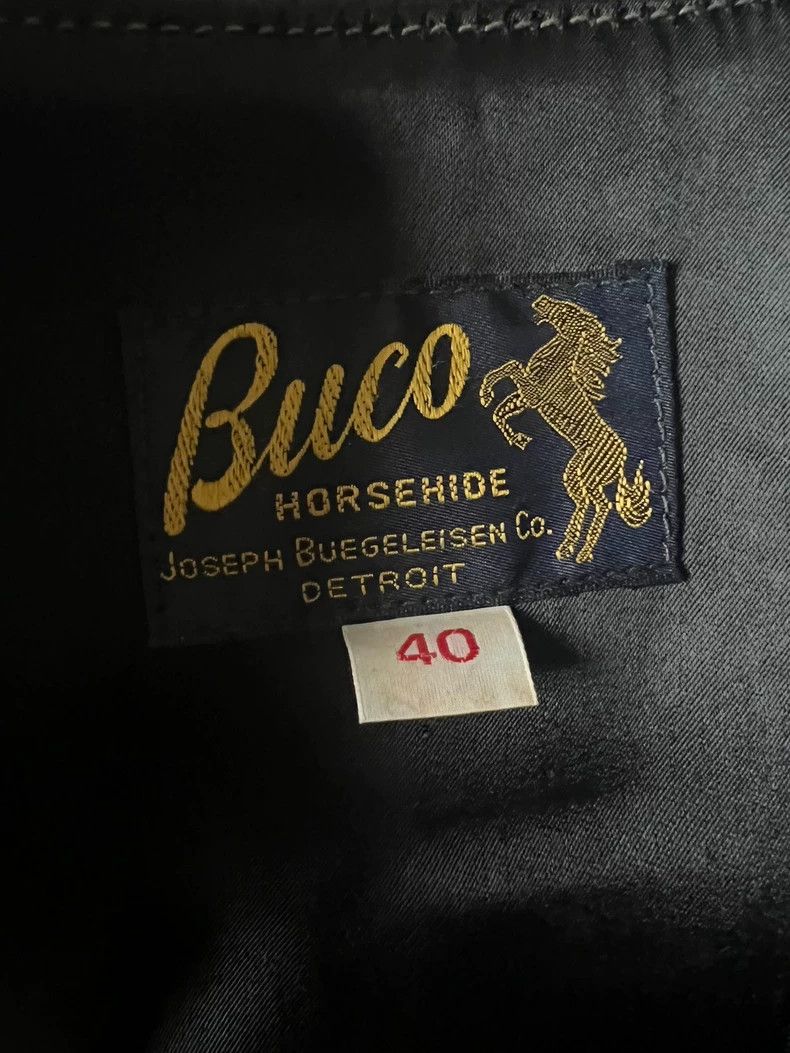 The Real McCoy's The Real McCoy's J100 Buco Tea Core Horse Leather Biker Jac Size US L / EU 52-54 / 3 - 3 Thumbnail