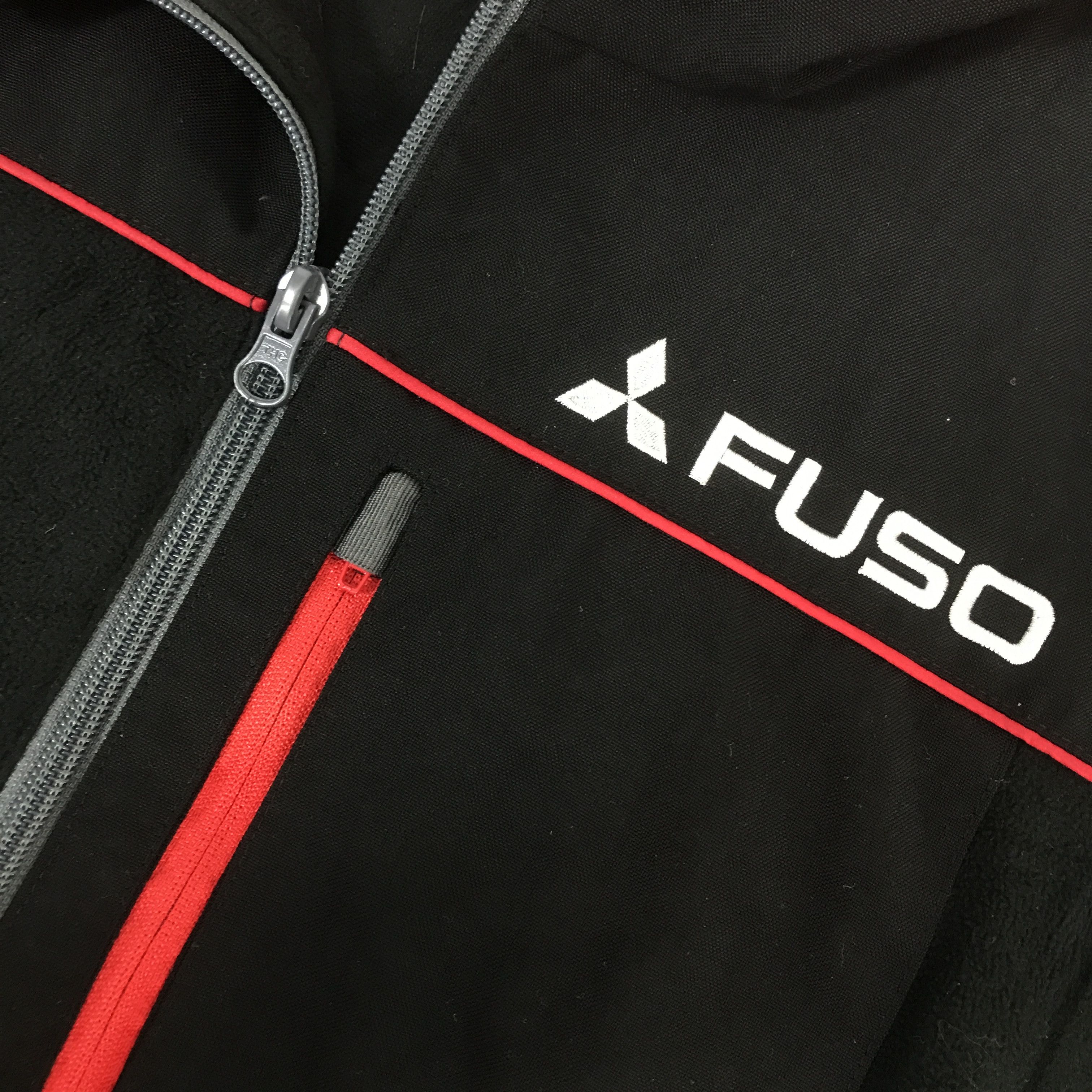 Japanese Brand Fuso Mitsubishi track racing fleece jacket K50B24 Size US M / EU 48-50 / 2 - 10 Thumbnail