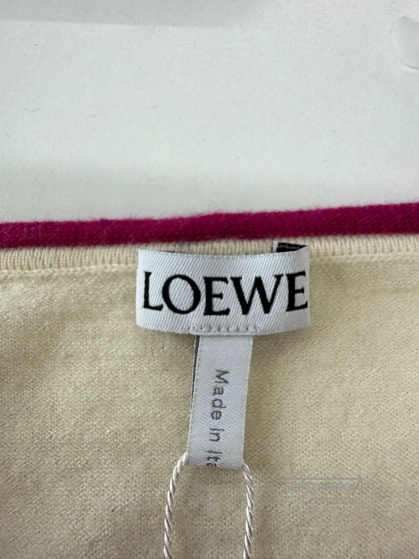 Loewe Loewe Pink Trim Wool Sweater S. Size US S / EU 44-46 / 1 - 3 Thumbnail