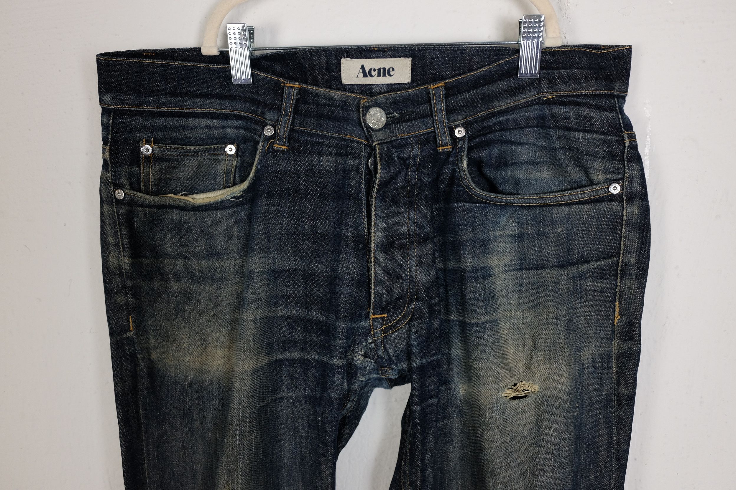 Acne Studios Acne Studios Roc Soft Raw Denim Size US 32 / EU 48 - 2 Thumbnail