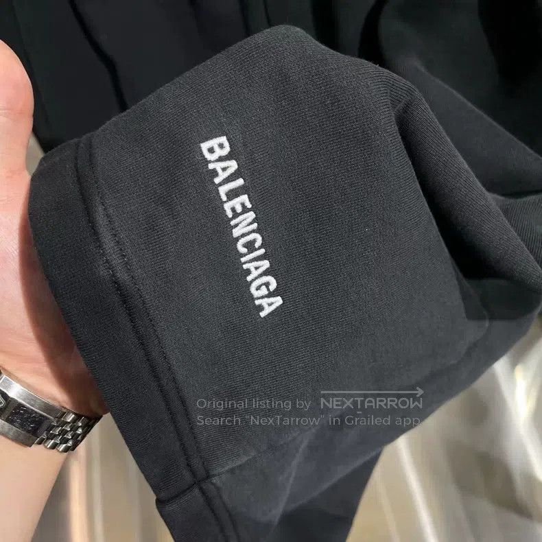 Balenciaga Balenciaga size XS Distressed Washed Embroidered Logo Shor Size US 27 - 3 Thumbnail