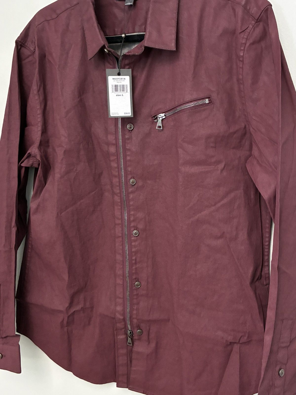 John Varvatos Garment Washed Slim Fit Shirt Size Large. Size US L / EU 52-54 / 3 - 6 Thumbnail