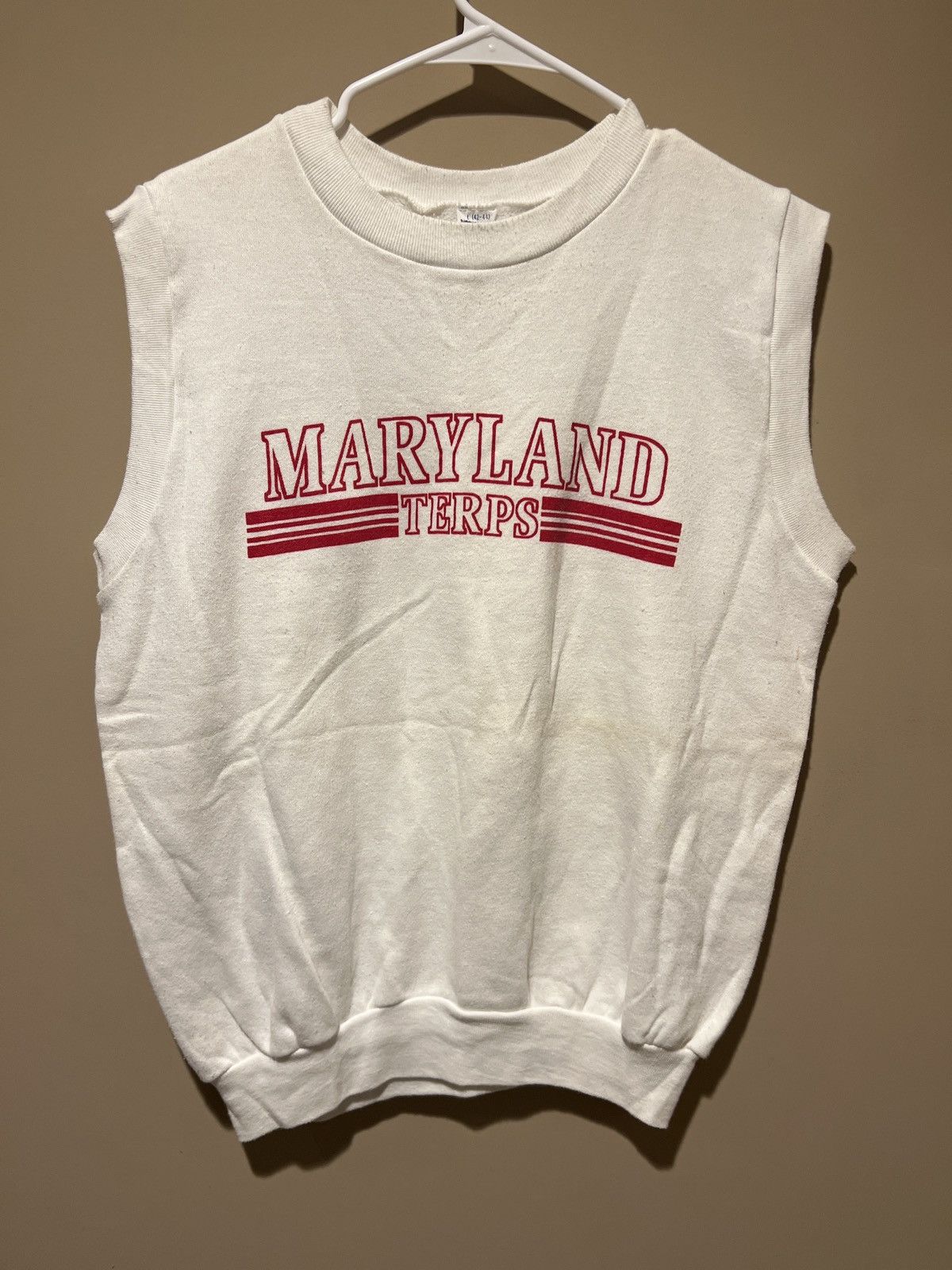 Vintage Maryland Terps Sleeveless Sweatshirt M