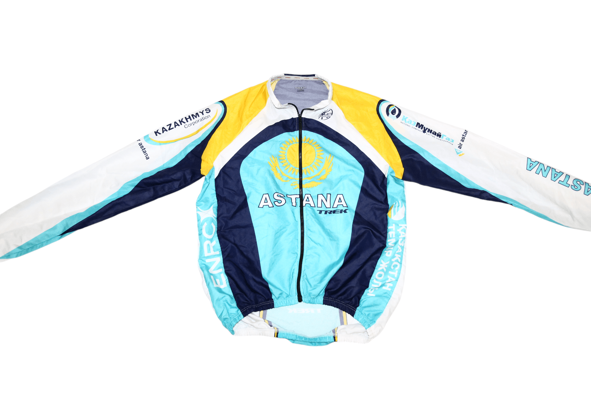 Other Trek Team Astana Cycling Jersey Windbreaker Jacket Size US M / EU 48-50 / 2 - 8 Thumbnail