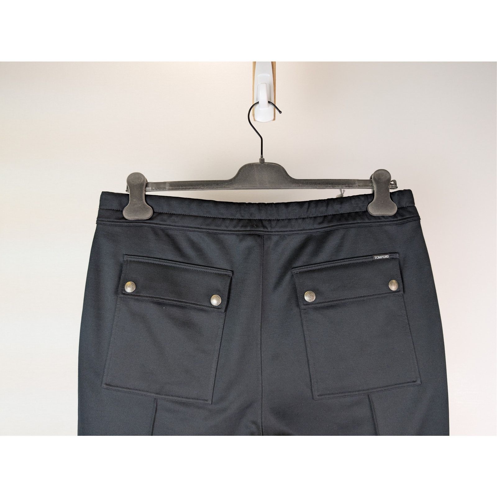 Tom Ford o1rshd1 Cut Sewn Technical Track Trousers Sweatpants Black Size US 38 / EU 54 - 11 Thumbnail
