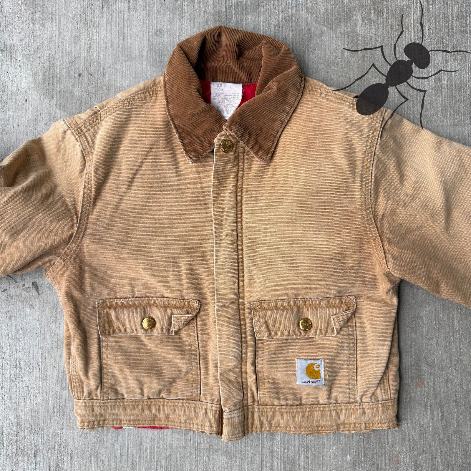 Carhartt × Vintage Carhartt YOUTH brown cropped Detroit style work wear jacket Size US XS / EU 42 / 0 - 3 Thumbnail