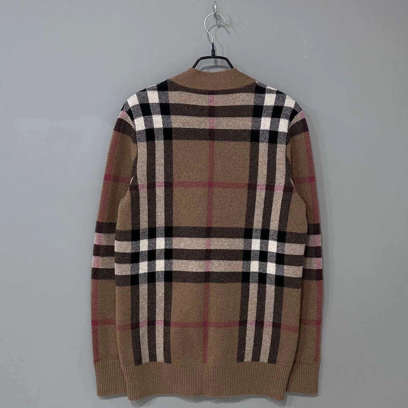 Burberry Burberry Brown Check Wool Cardigan Women's XS Size XS / US 0-2 / IT 36-38 - 3 Thumbnail