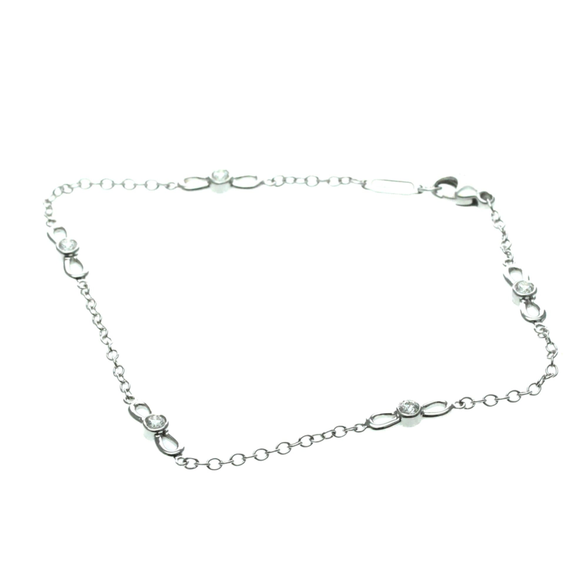 Tiffany & Co. Tiffany Ribbon Diamond Bracelet White Gold (18K) Diamond Charm Bracelet Silver Size ONE SIZE - 1 Thumbnail