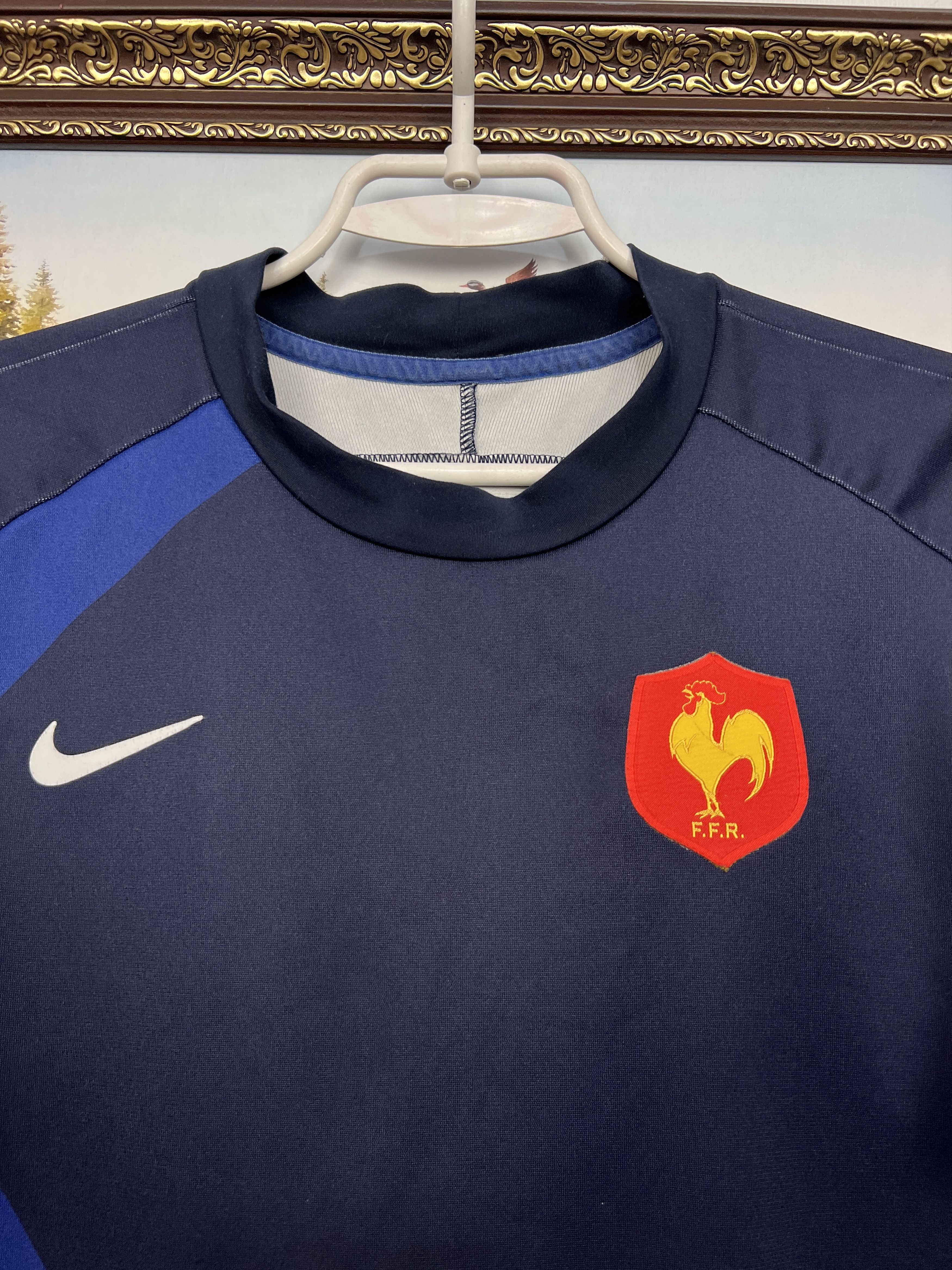 Nike Vintage Nike France Rugby Union Jersey Mens Trikot Size US M / EU 48-50 / 2 - 3 Thumbnail