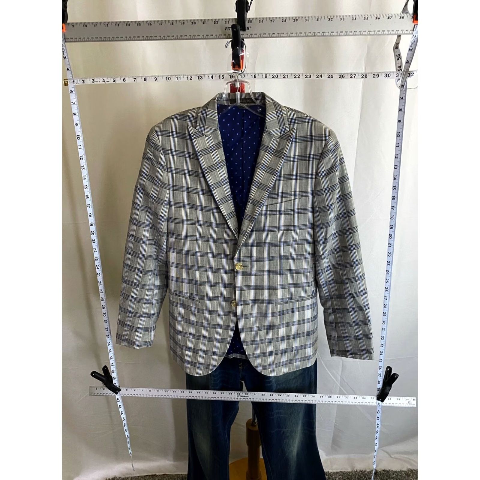 Vintage Indochino Wool Plaid Custom JACKET COAT 36r XS Extra Small Jacket Men 36r XS Sharp Vintage? Size US XXS / EU 40 - 3 Thumbnail