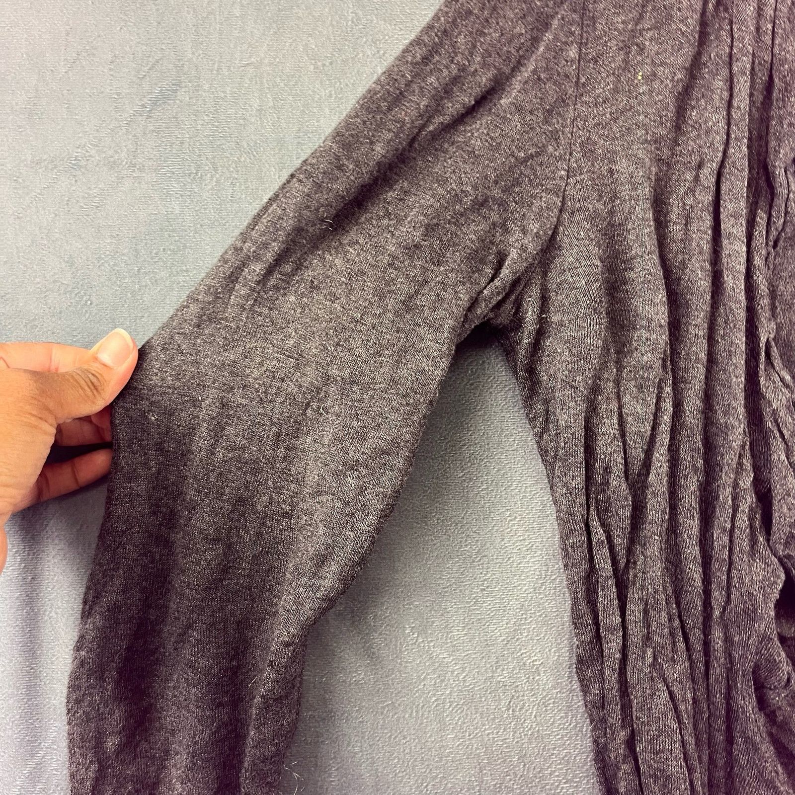 Eileen Fisher Eileen Fisher Cardigan Sweater Womens XS Grey Silk Cashmere Size XS / US 0-2 / IT 36-38 - 8 Thumbnail