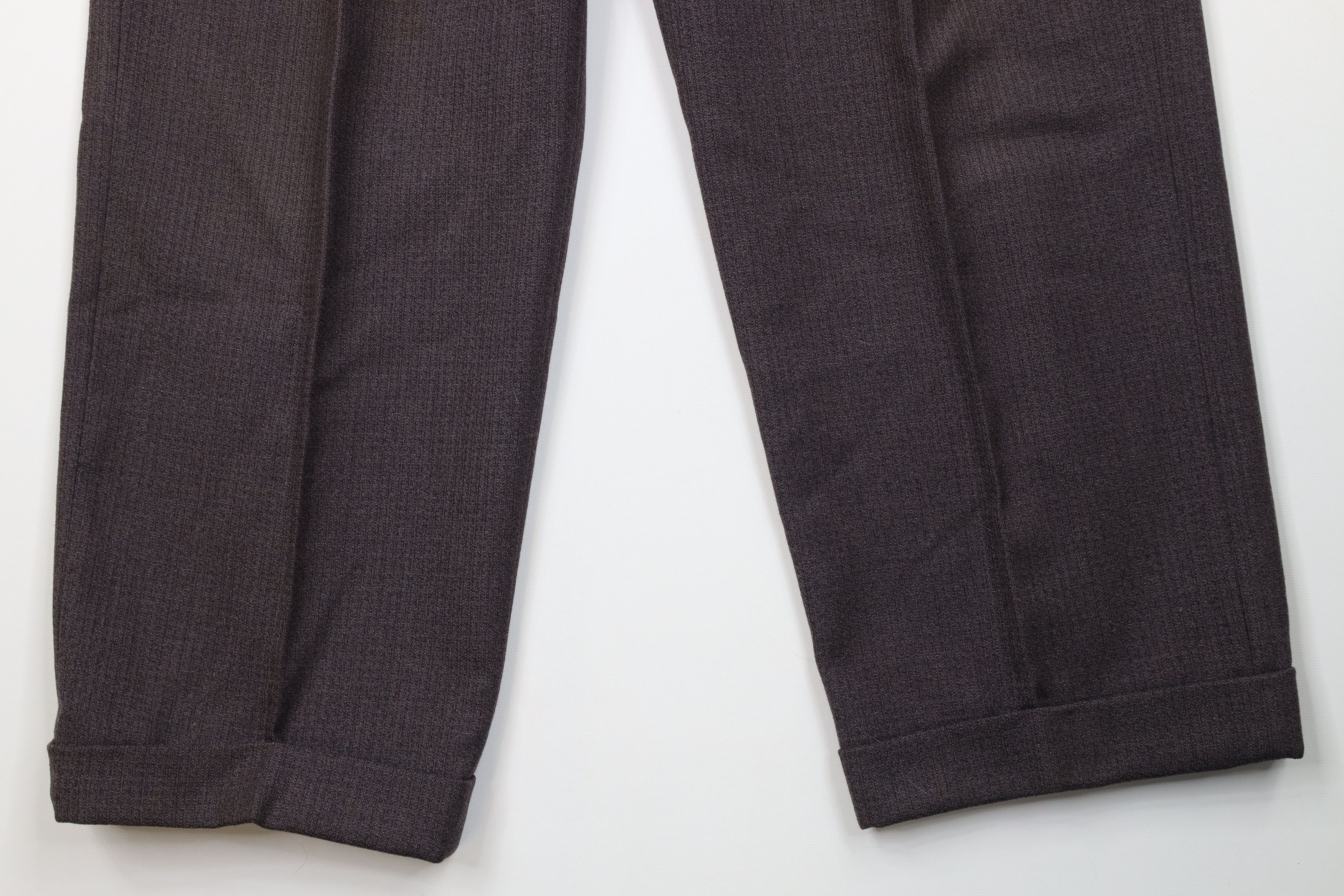 Vintage Vintage 50s 60s Streetwear Wool Knit Wide Leg Chino Pants Size US 30 / EU 46 - 4 Thumbnail