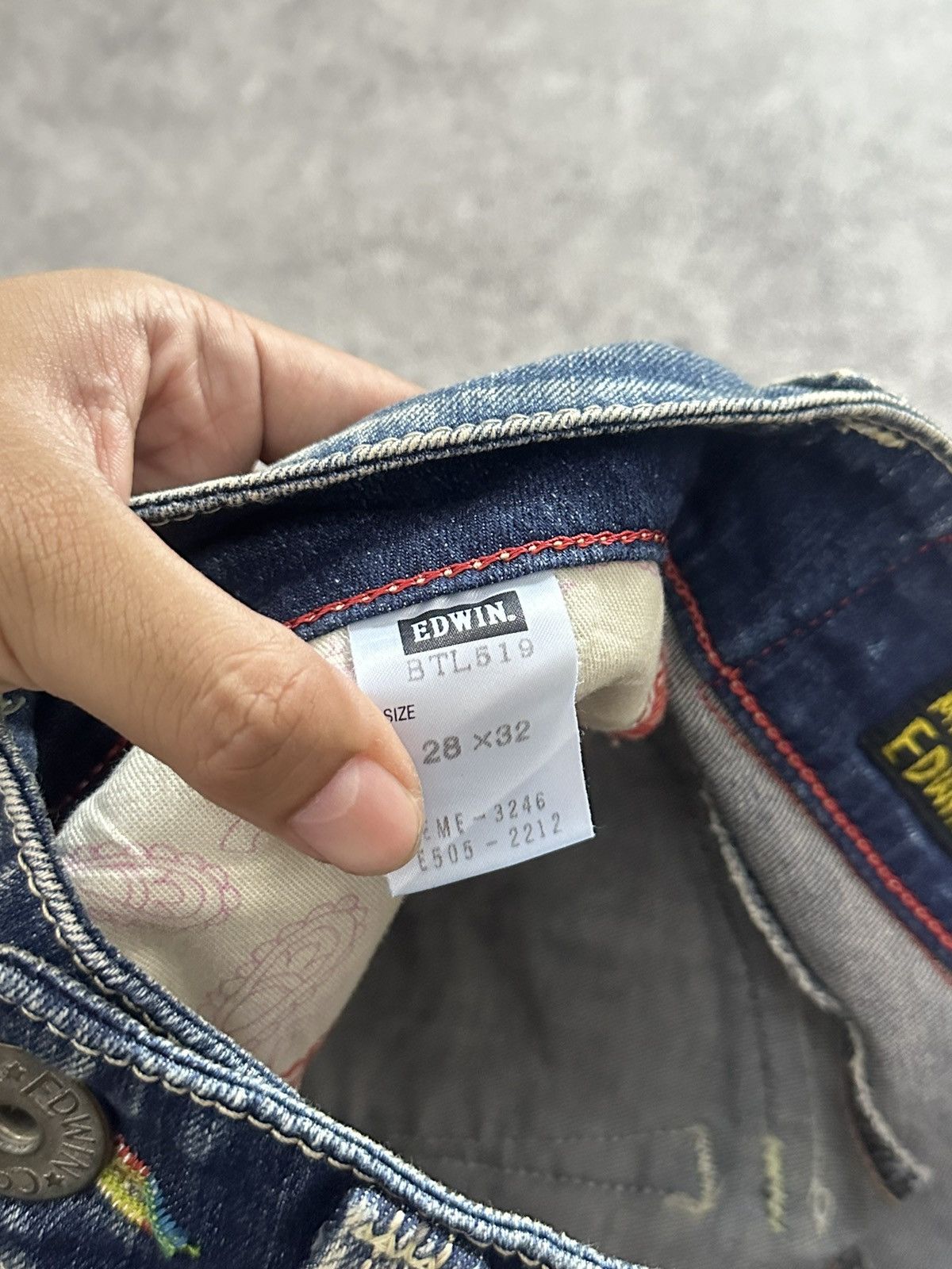 Tornado Mart 90s Vintage Edwin Flared Bootcut Washed Denim Jeans Size US 28 / EU 44 - 6 Thumbnail