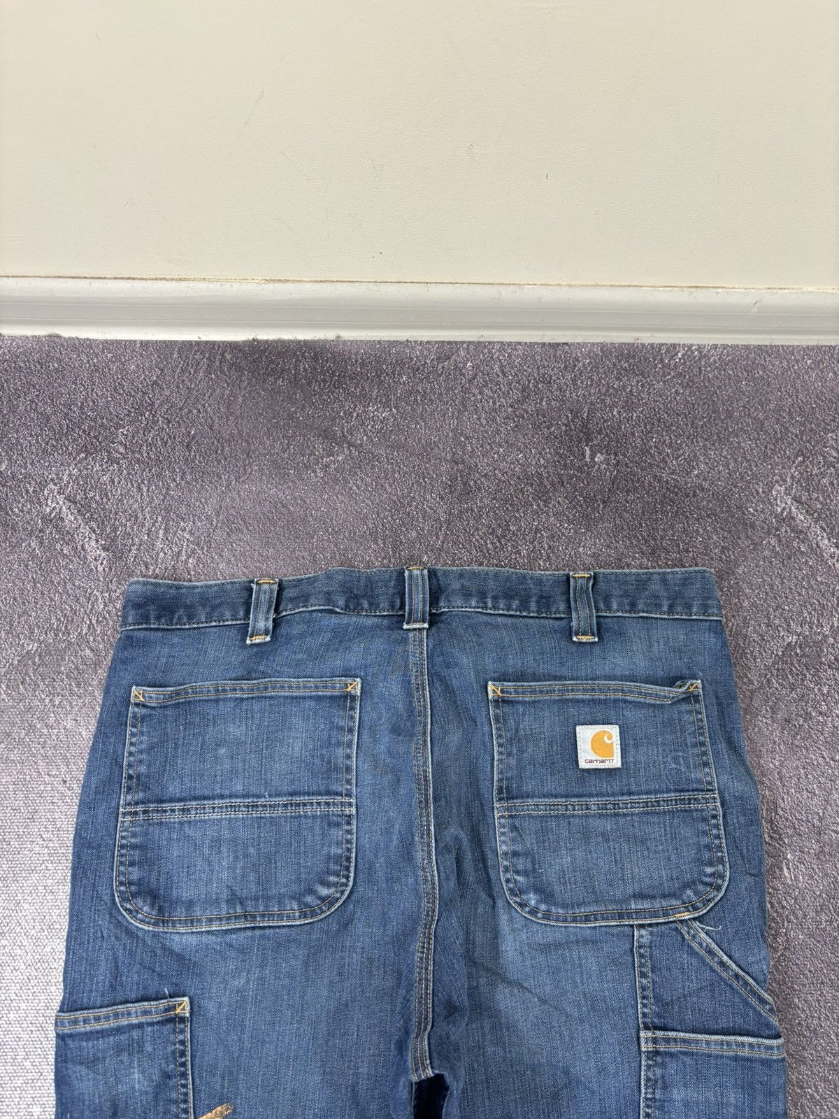 Carhartt Vintage Carhartt Relaxed Fit Blue Work Denim Jeans Size US 36 / EU 52 - 6 Thumbnail