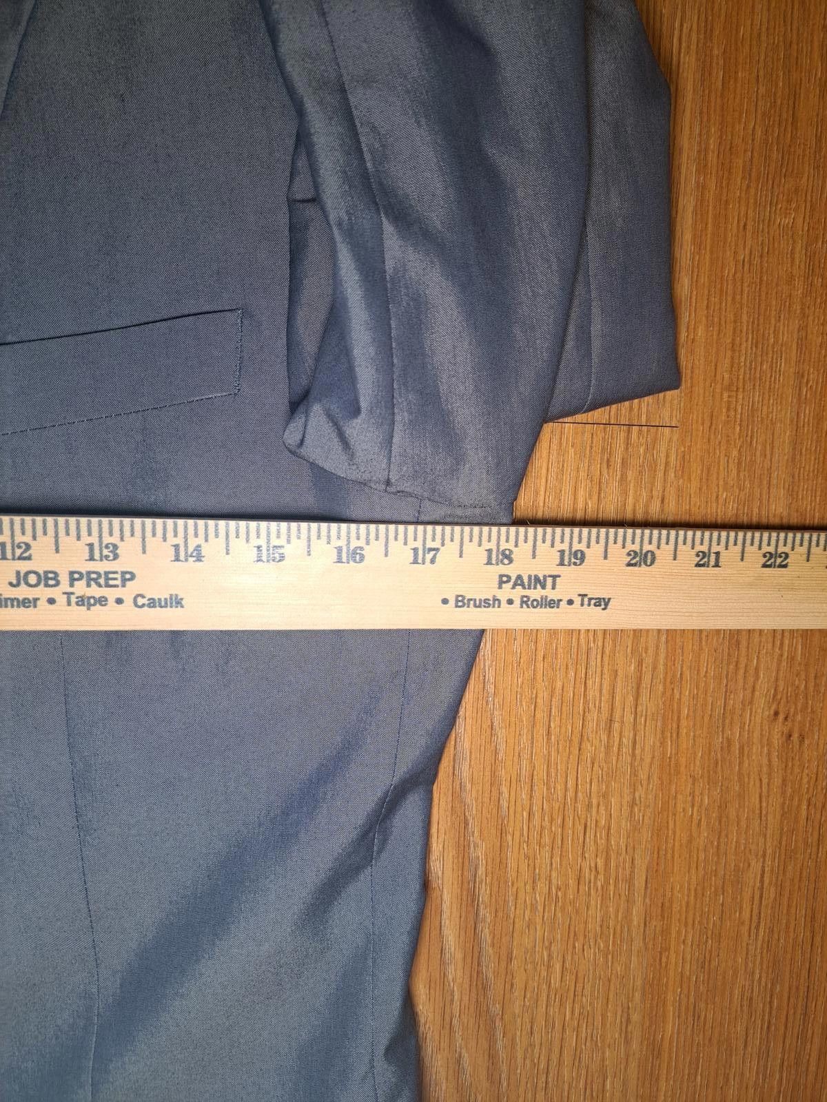 John Varvatos John Varvatos Sport Coat Mens 36R Silver Gray Cotton Blend Size 36R - 11 Thumbnail