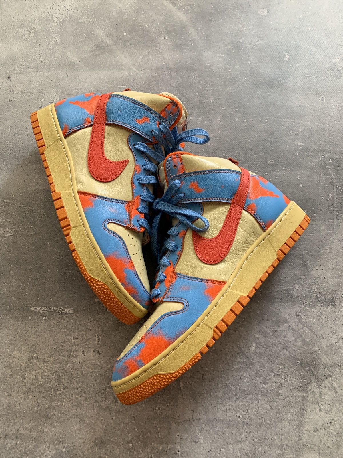 image of Nike Dunk High 1985 Orange Acid Wash Us 10 Shoes, Men's