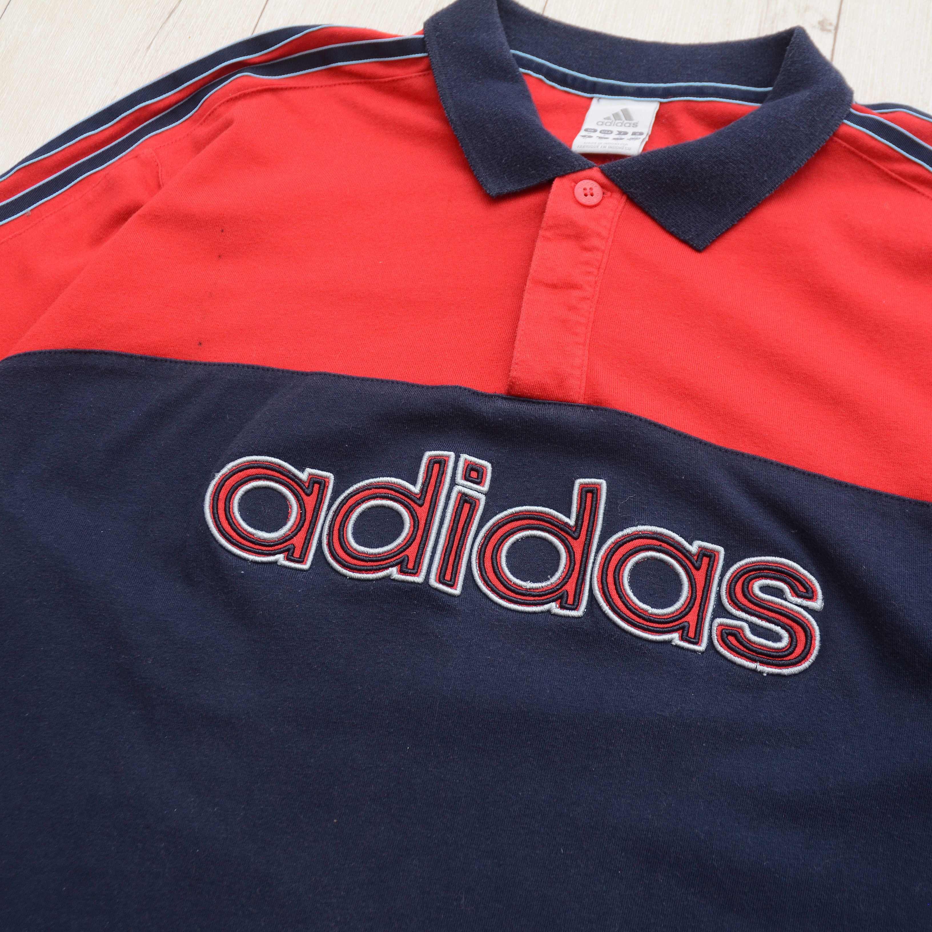 Adidas Vintage Adidas Polo T-shirts Base 90s Y2K Distressed Size US M / EU 48-50 / 2 - 4 Thumbnail