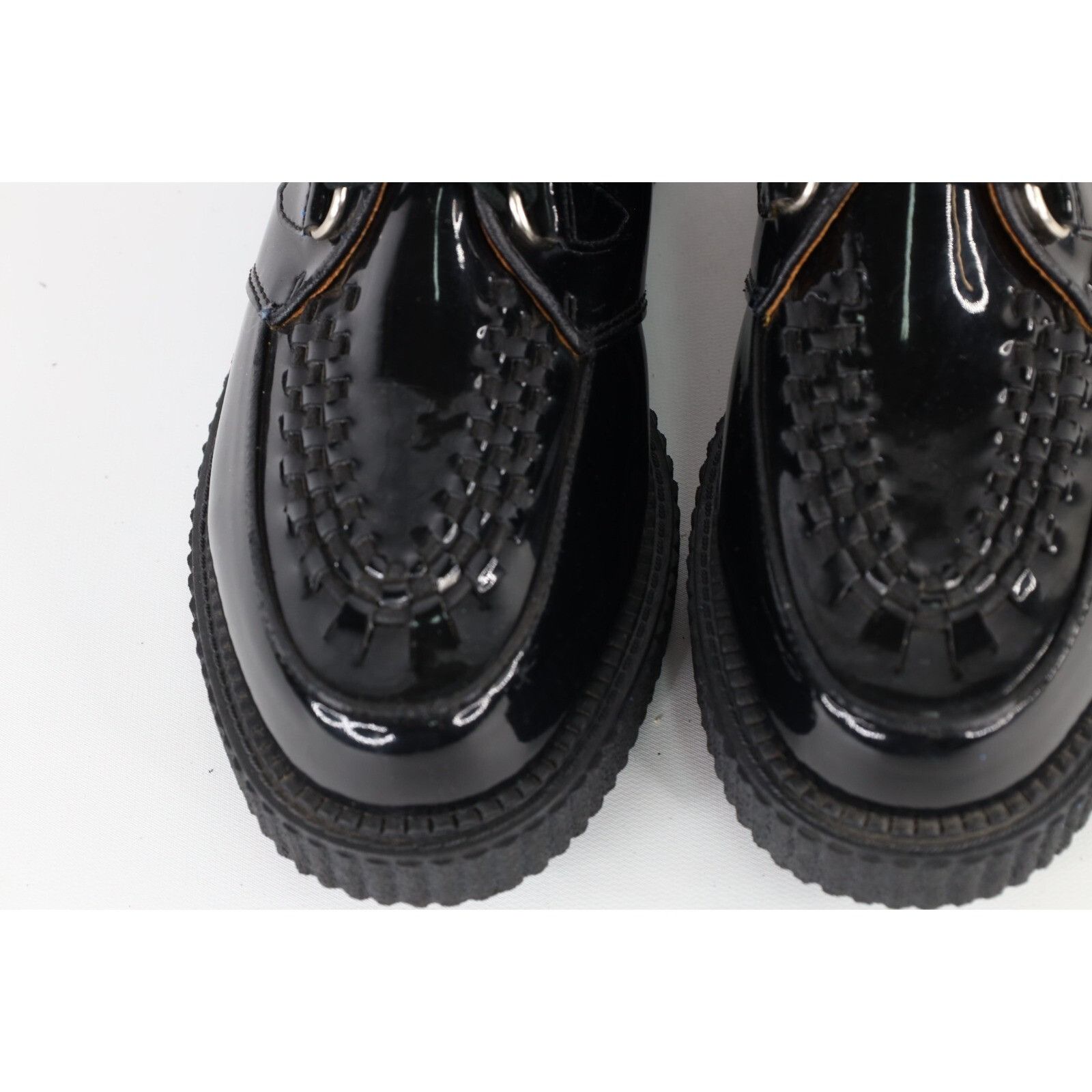 Vintage Deadstock Vintage 90s Patent Leather Creepers Shoes Size US 10 / EU 43 - 3 Thumbnail