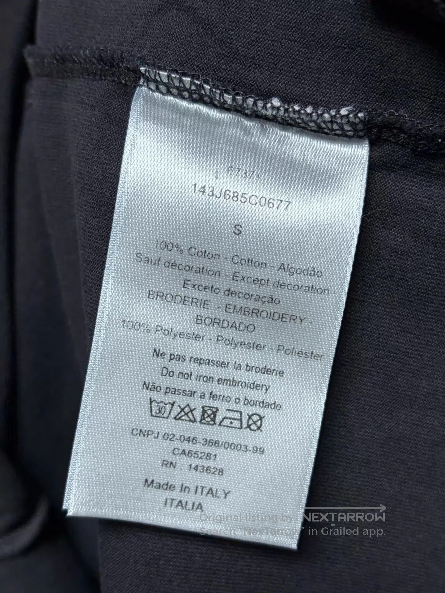 Dior Black Short-Sleeve Graphic T-Shirt. Size US S / EU 44-46 / 1 - 4 Thumbnail