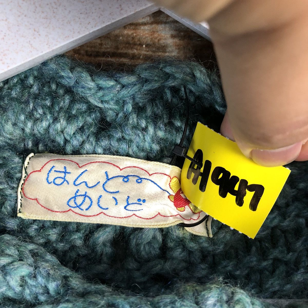 Vintage Japanese Brand crochet vintage Green Knitwear #A1947 Size US M / EU 48-50 / 2 - 9 Thumbnail