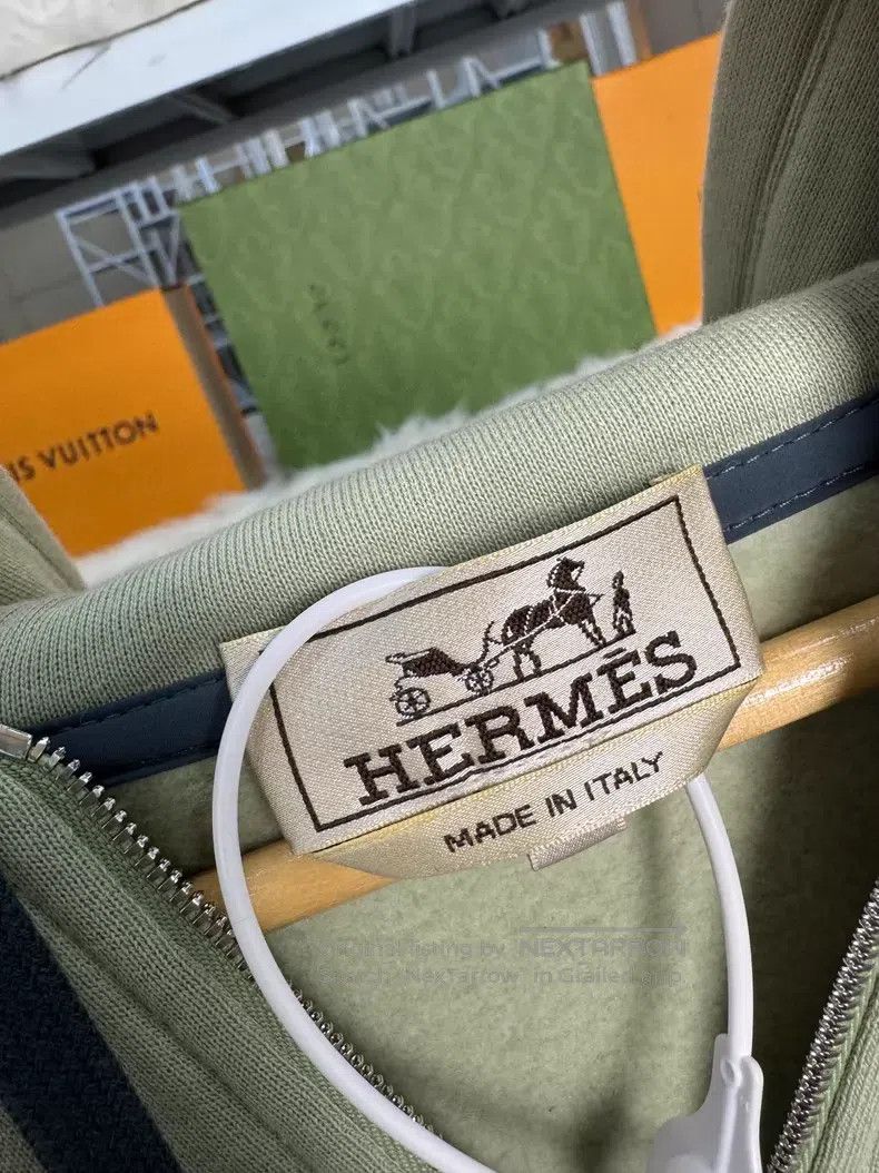 Hermes Hermes Sage Green Sweatshirt Jacket Size M / US 6-8 / IT 42-44 - 4 Thumbnail