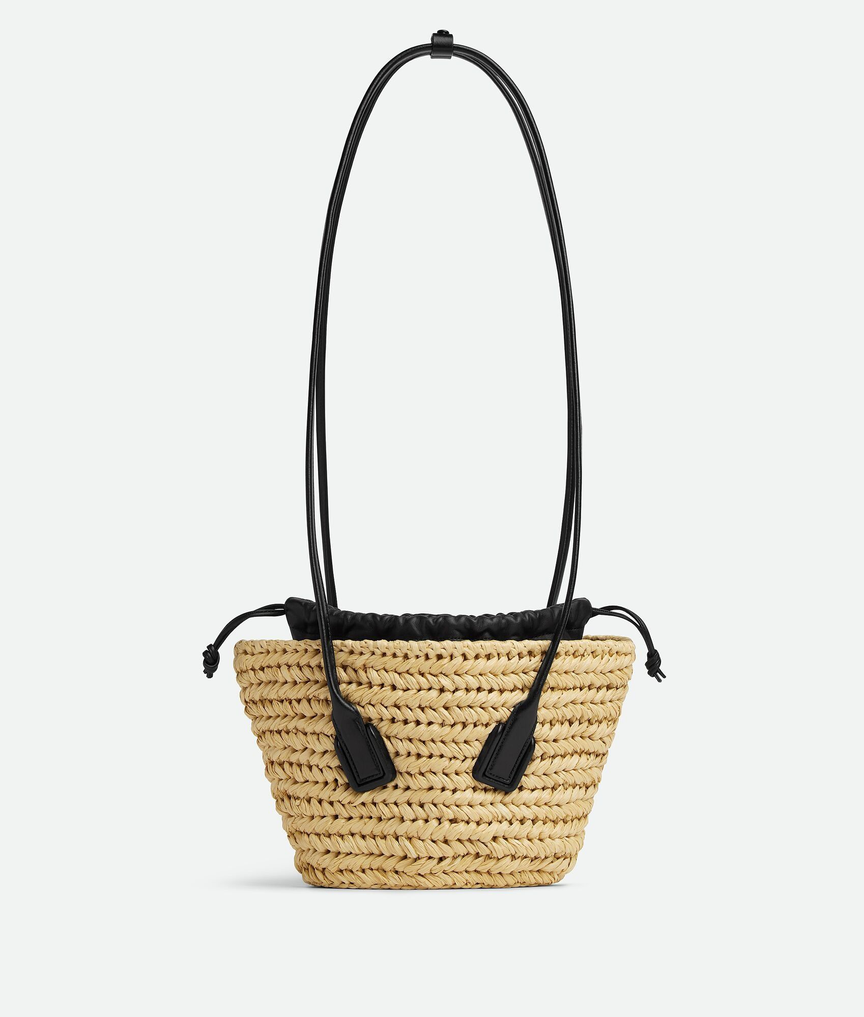 Bottega Veneta o1loc1c0824 Size: OS / Small Arco Basket in Beige/Black Size ONE SIZE - 1 Thumbnail