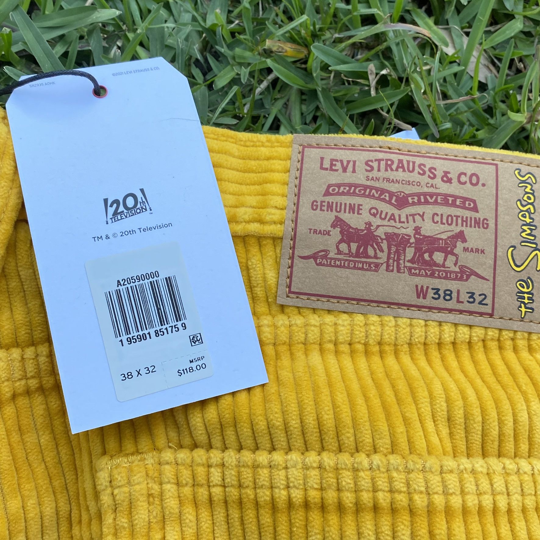 Levi's Levis x The Simpsons Bart Corduroy Pants | Grailed