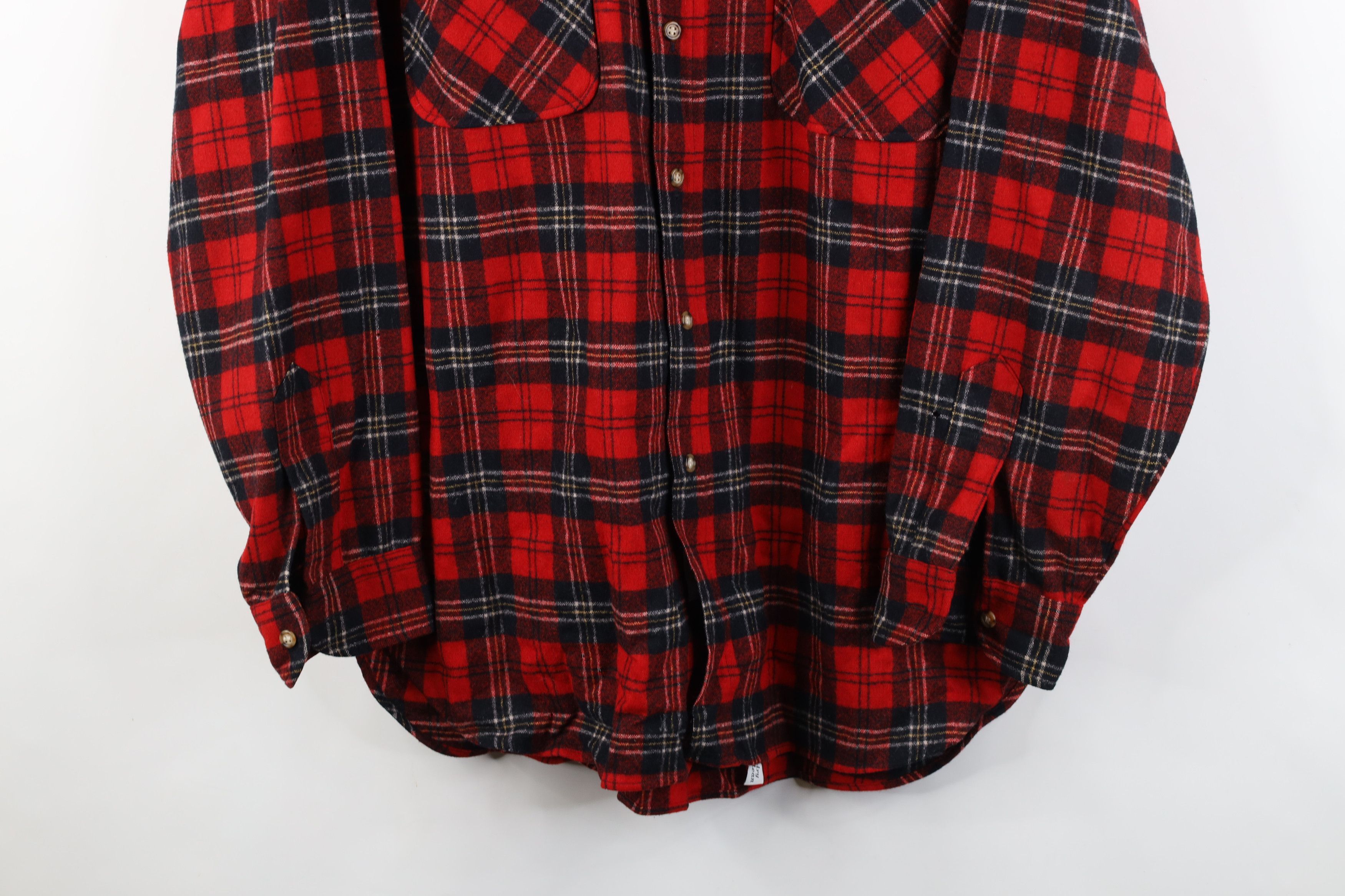 Pendleton Vintage 70s Pendleton Virgin Board Button Shirt Plaid USA Size US L / EU 52-54 / 3 - 3 Thumbnail